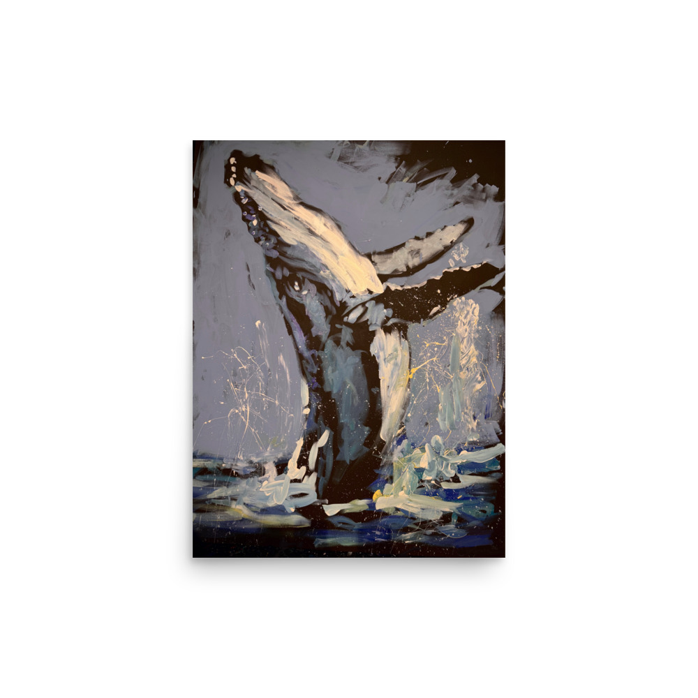 Breaching Whale (12x16 Print)